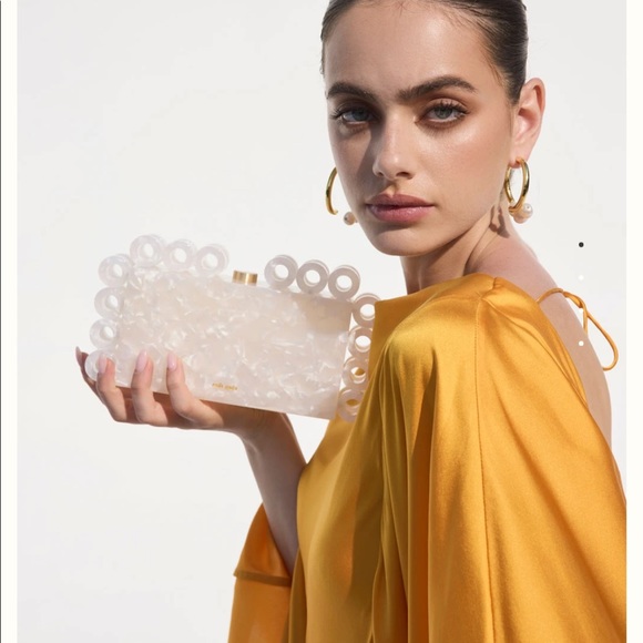 CULT GAIA Harlow Clutch in "Pearl" - Picture 1 of 16